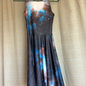 Black milk galaxy scoop skater dress